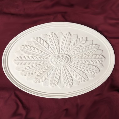 CC0049a.jpg 450mm Oval Leaf Ceiling Rose