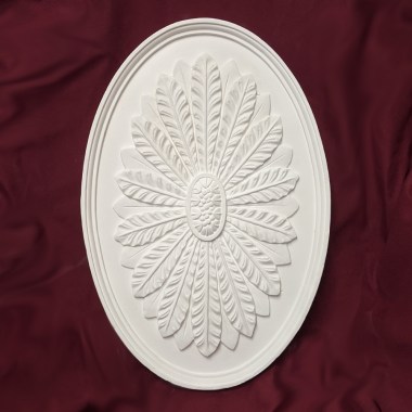 CC0049a.jpg 450mm Oval Leaf Ceiling Rose